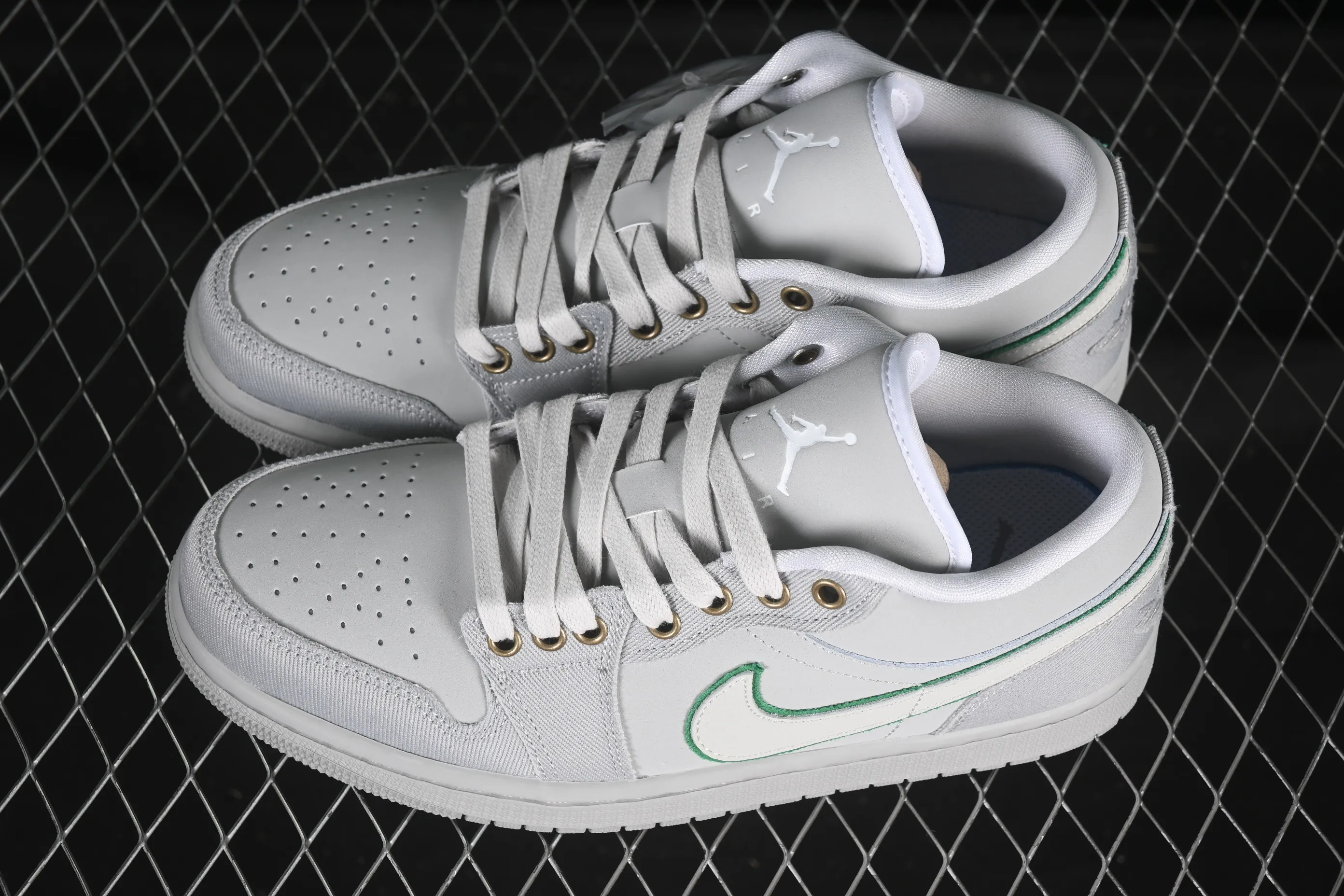 All categories Air Jordan Jordan series basketball shoes Air Jordan 1 Low Air Jordan 1 Low "Dongdan" AJ1 Joe 1 weaving gray low-top cultural casual sneakers IH3369-077